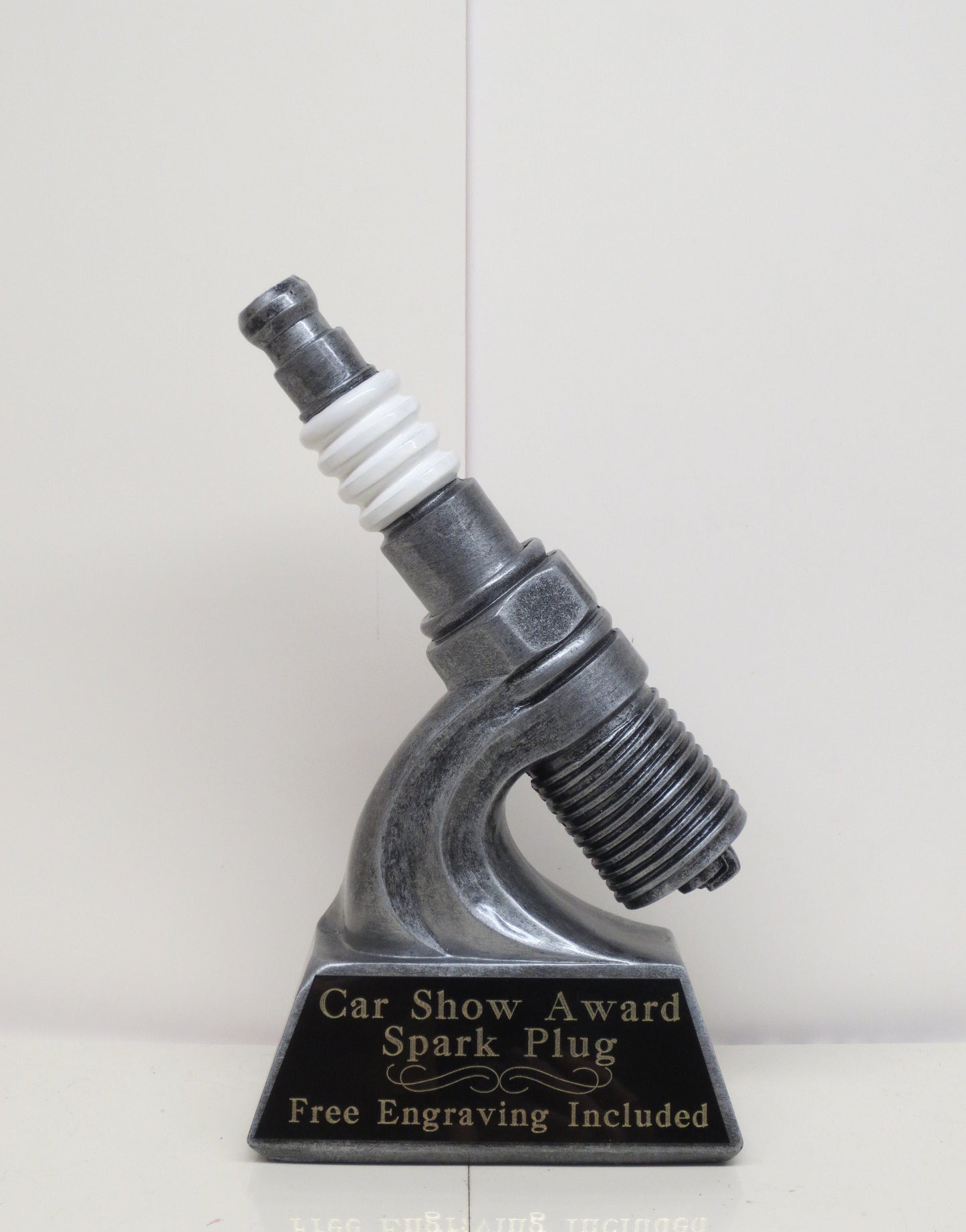 Car Show Trophy Racing Trophy 8" Spark Plug Hot Rod Trophy Silver Spark Plug Award Winner Best In Show Antique Car Show Participant Trophy