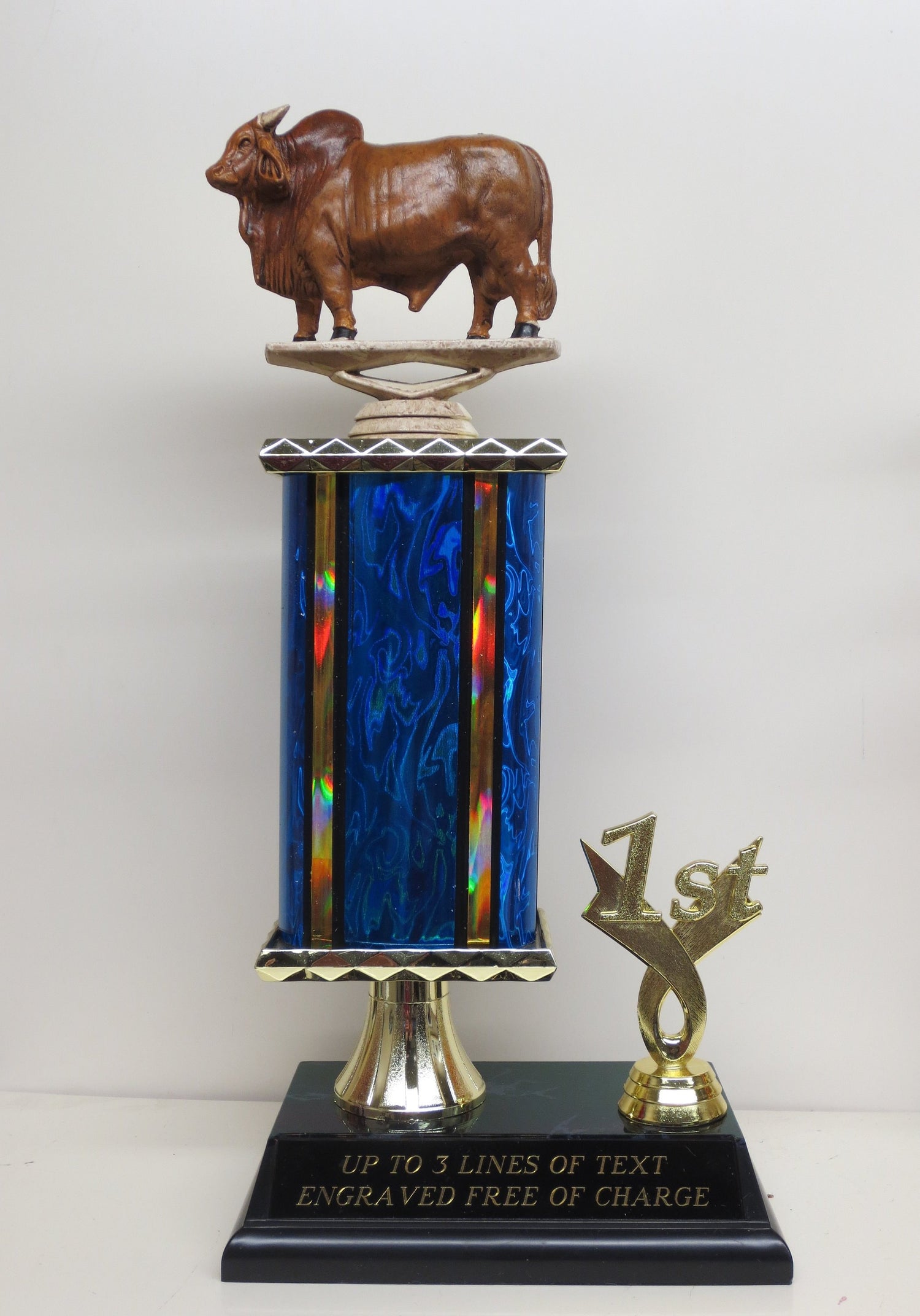 Funny Trophy No Bull Trophy BS Trophy Bullshit Award Full of Bull Trophy Gag Gift Bullshitter Award Brahma Bull FFL Loser Sports Award