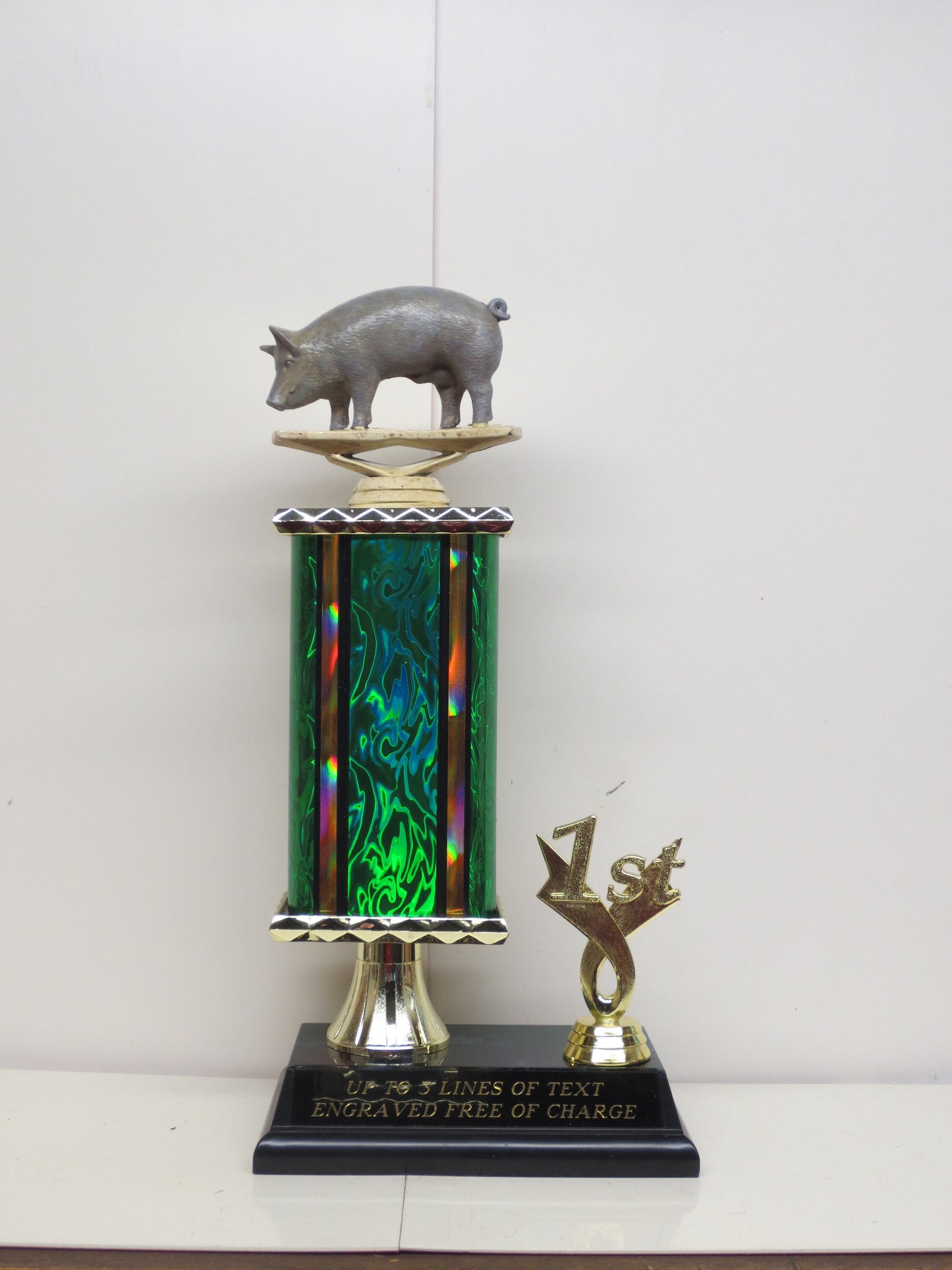 BBQ Trophy Pig Trophy BBQ Cook Off BBQ Grill Master Champion Trophies Best Pork Ribs Award Winning Winner 4th of July Memorial Day Labor Day