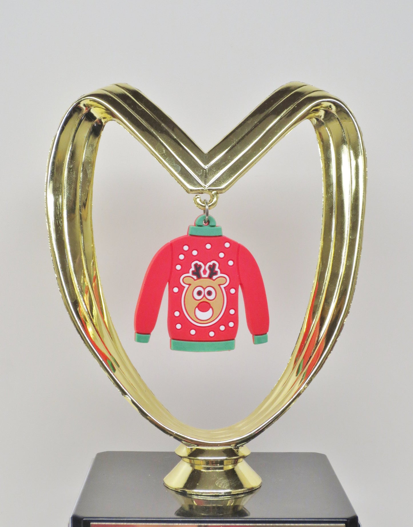 Ugly Sweater Trophy Contest Ugliest Reindeer Sweater Christmas Trophy Red Green Trophies Holiday Award Winner Holiday Trophy Cookie Bake Off