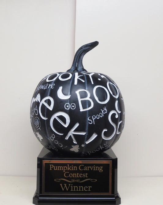 Halloween Trophy Pumpkin Carving Contest Best Costume Contest Scariest Costume Best Couple Jack O Lantern Halloween Decor Trunk or Treat