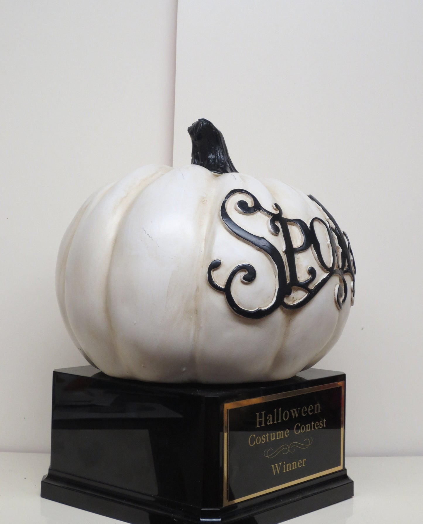 Halloween Trophy Pumpkin Carving Contest Best Costume Scariest Costume Spooky Pumpkin Jack O Lantern Vintage Halloween Decor Trunk or Treat