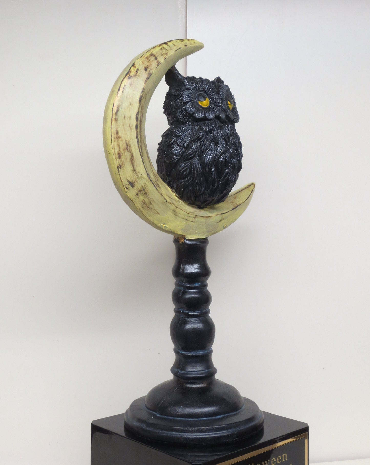 Halloween Trophy Owl Moon Trophies Best Costume Contest Pumpkin Carving Contest Scariest Costume Vintage Halloween Decor Trunk or Treat