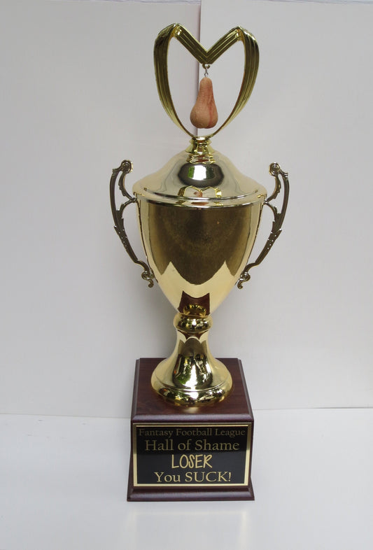 Fantasy Football Trophy Nut Sack LOSER Sacko Award Perpetual Trophy Last Place FFL Loser You've Got Balls Funny Trophy Adult Humor Testicle