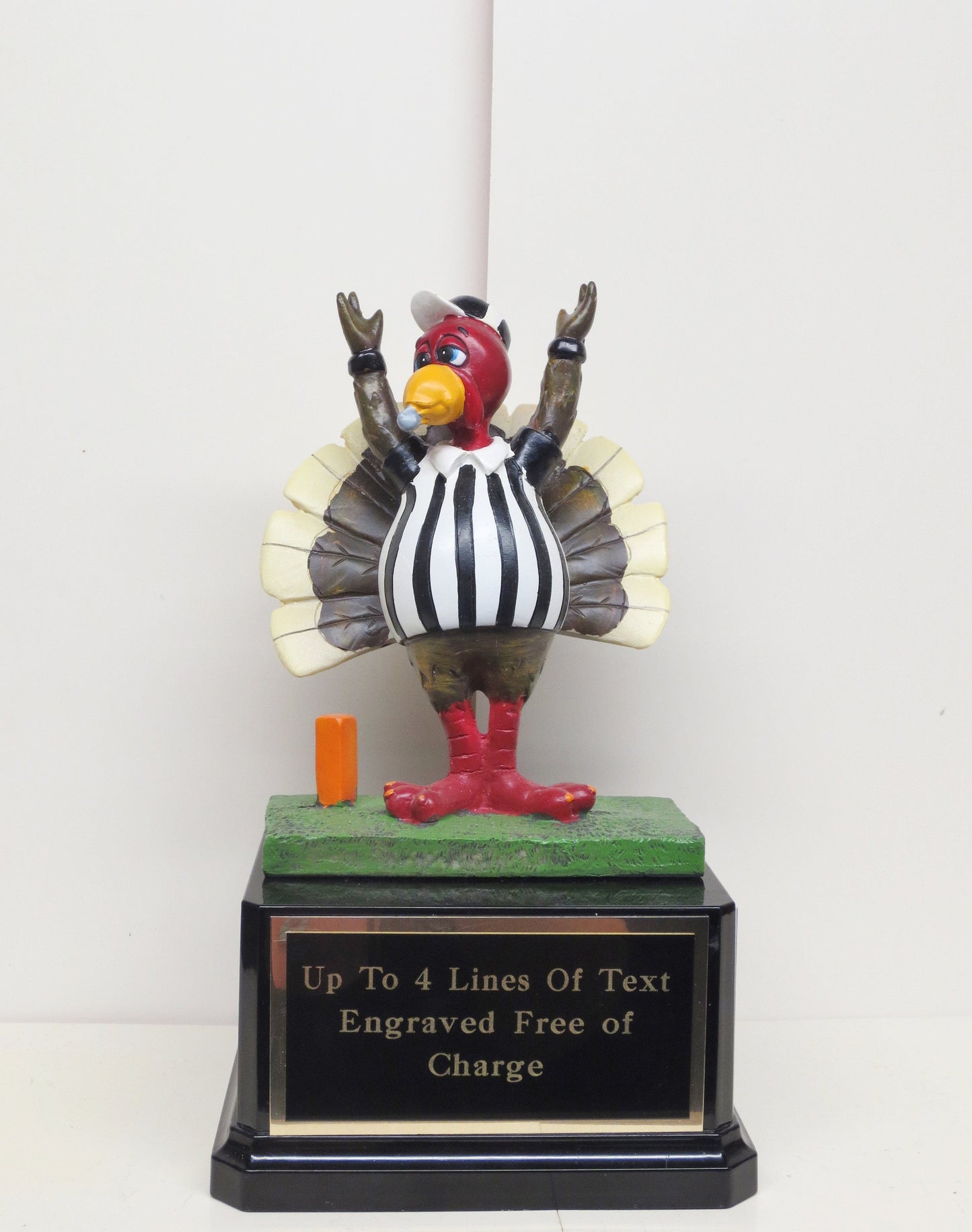 Turkey Bowl Thanksgiving Family Football Game Perpetual Trophy FFL Comical Fantasy Football League Champion Trophy Turkey Trot Champ Referee