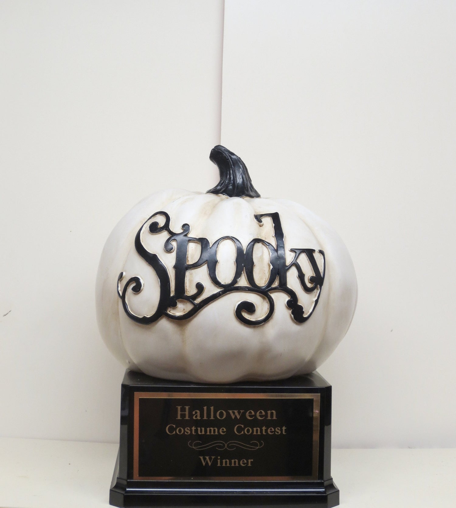 Halloween Trophy Pumpkin Carving Contest Best Costume Scariest Costume Spooky Pumpkin Jack O Lantern Vintage Halloween Decor Trunk or Treat