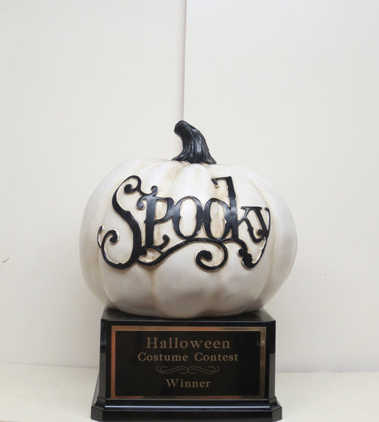 Halloween Trophy Pumpkin Carving Contest Best Costume Scariest Costume Spooky Pumpkin Jack O Lantern Vintage Halloween Decor Trunk or Treat