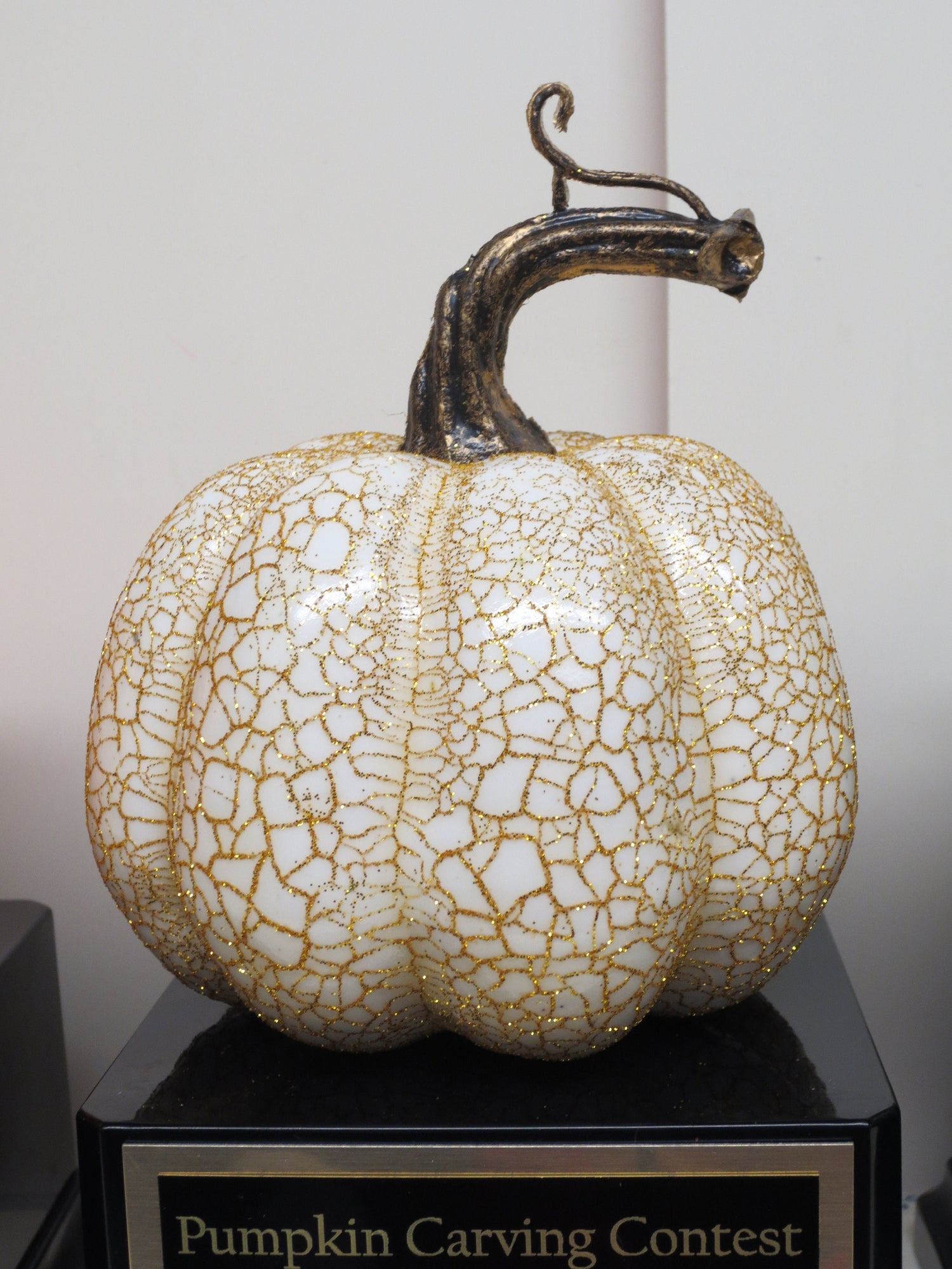 Halloween Trophy Trophies Set of Three Elegant Gold Accents Costume Contest Winner Pumpkin Carving Contest Halloween Decor Trunk or Treat
