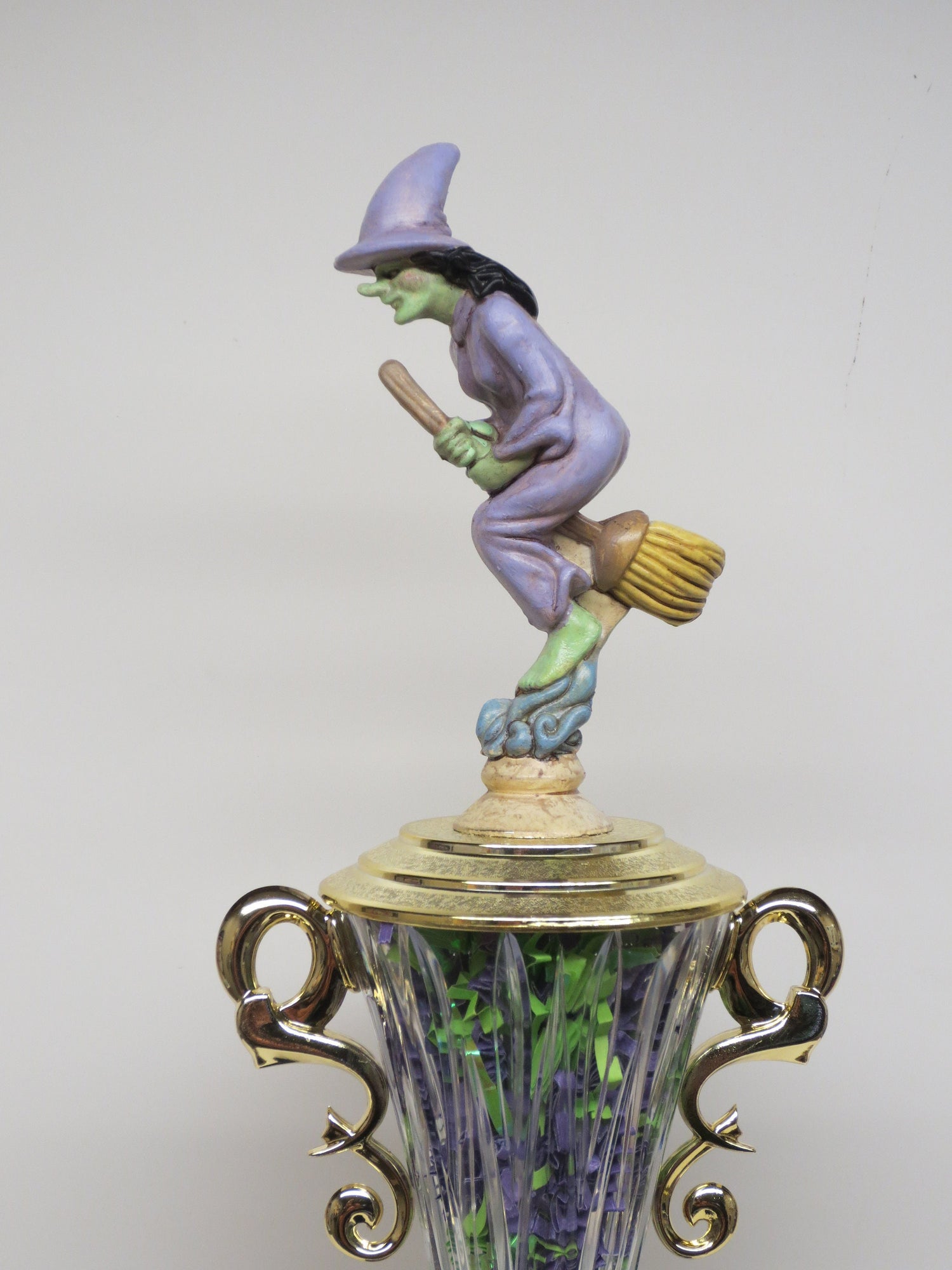 Halloween Trophy Trophies Costume Contest Trophy Scariest Costume Witch Trophy Pumpkin Carving Contest Vintage Halloween Decor Purple