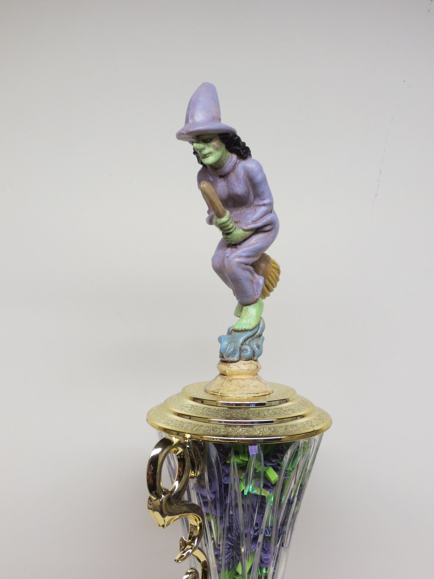 Halloween Trophy Trophies Costume Contest Trophy Scariest Costume Witch Trophy Pumpkin Carving Contest Vintage Halloween Decor Purple