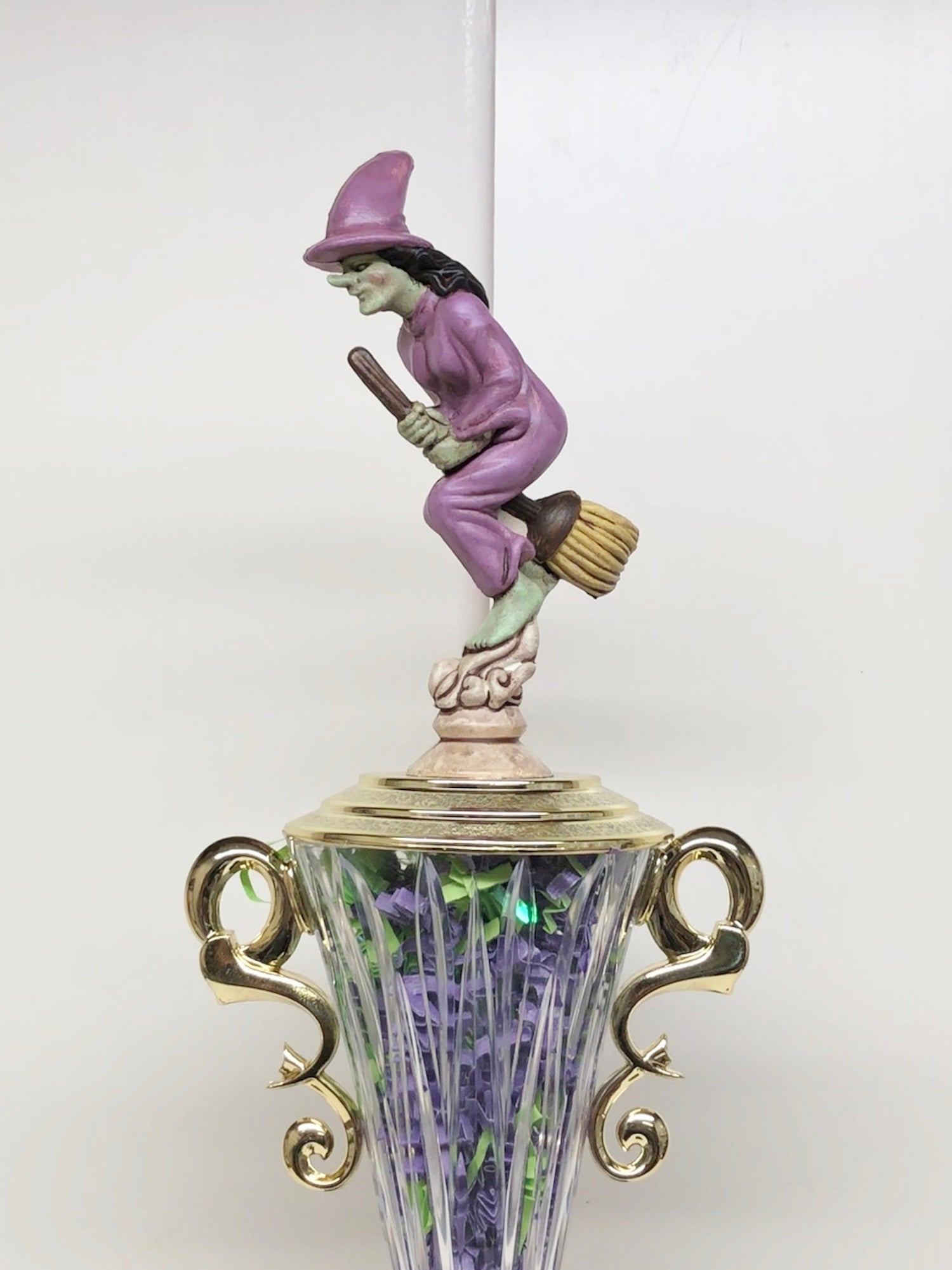 Halloween Trophy Trophies Costume Contest Trophy Scariest Costume Witch Trophy Pumpkin Carving Contest Vintage Halloween Decor Purple