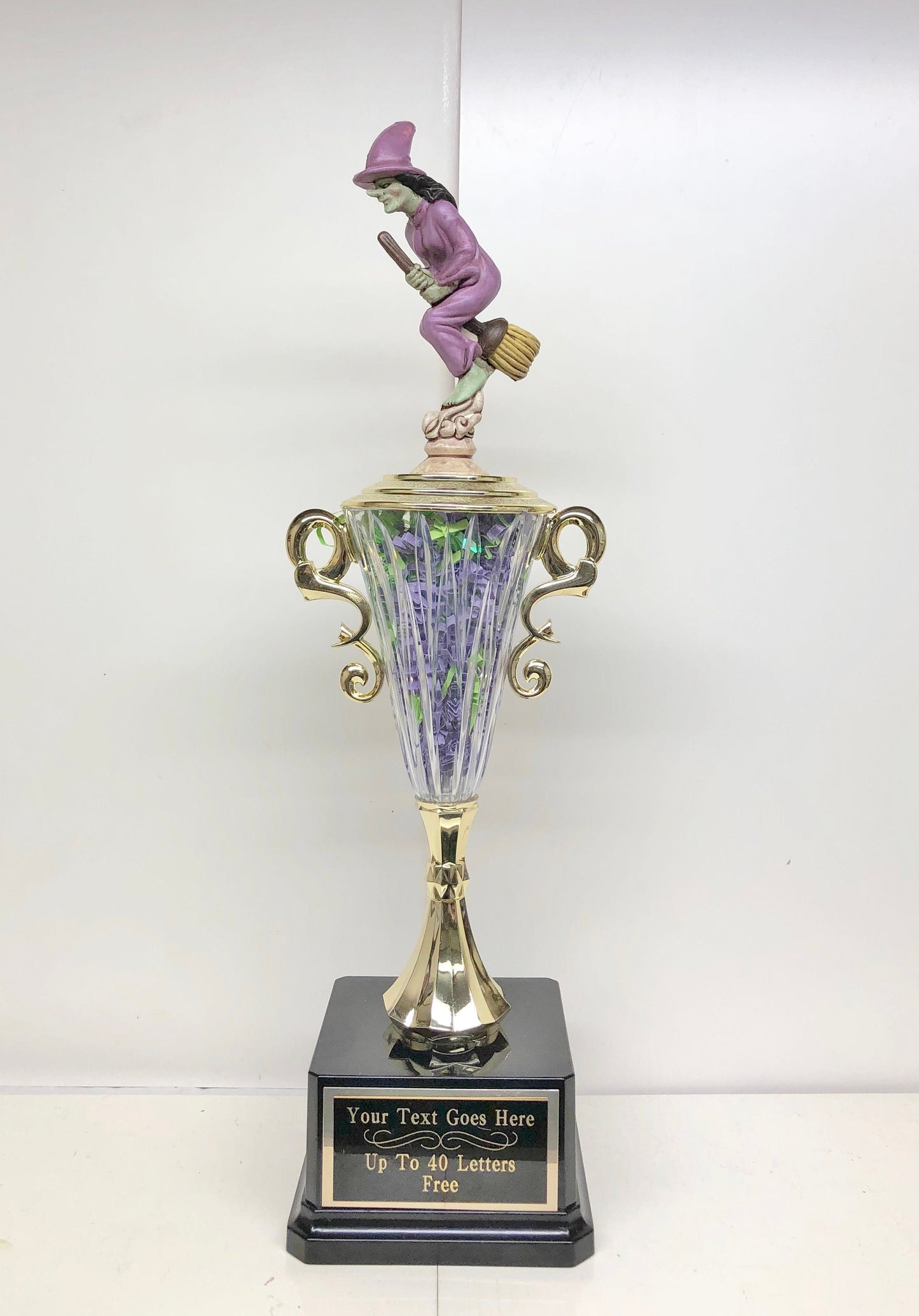 Halloween Trophy Trophies Costume Contest Trophy Scariest Costume Witch Trophy Pumpkin Carving Contest Vintage Halloween Decor Purple