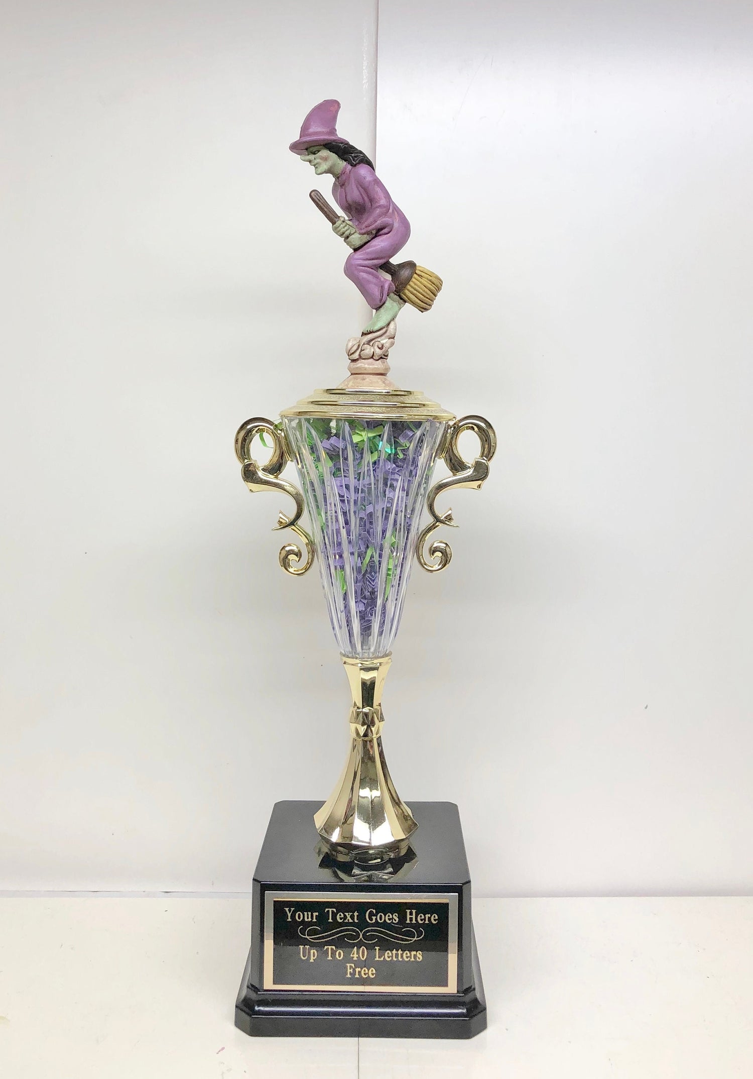 Halloween Trophy Trophies Costume Contest Trophy Scariest Costume Witch Trophy Pumpkin Carving Contest Vintage Halloween Decor Purple