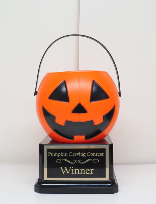 Halloween Trophy Trophies Cute Pumpkin Carving Contest Trophy Best Costume Jack O Lantern Treat Pails Halloween Decor Pumpkin Decor