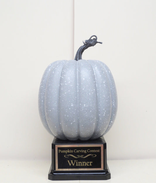 Halloween Trophy Halloween Trophies Trophy Speckled Gray Pumpkin Carving Contest Trophy Best Costume Contest Jack O Lantern Halloween Decor