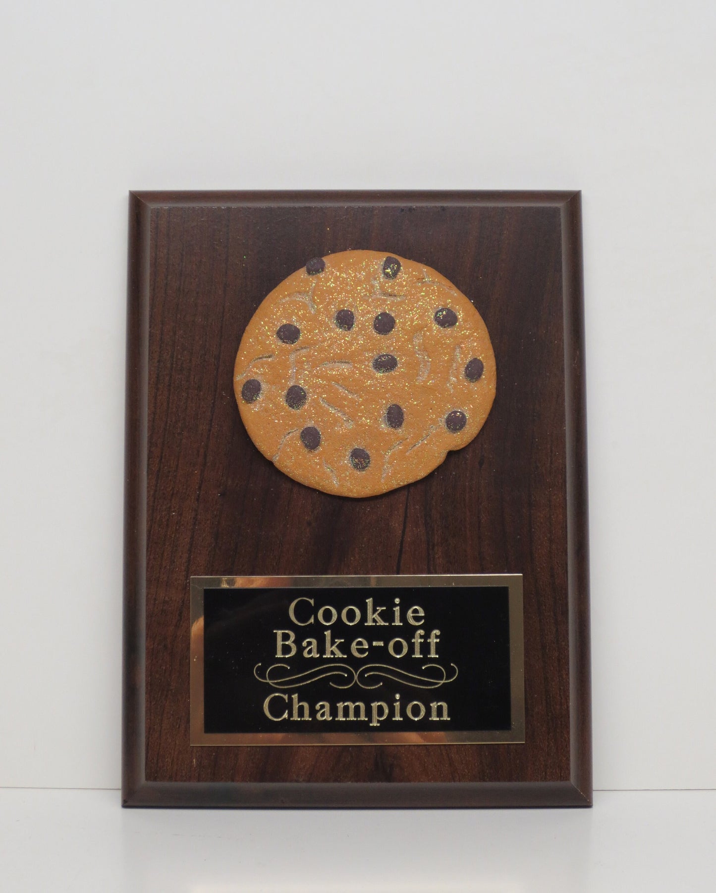 Cookie Bake Off Trophy 5 x 7 Plaque Chocolate Chip Cookie Best Dessert Contest Best Decorated Cookie Winner Cookie Award Christmas Decor