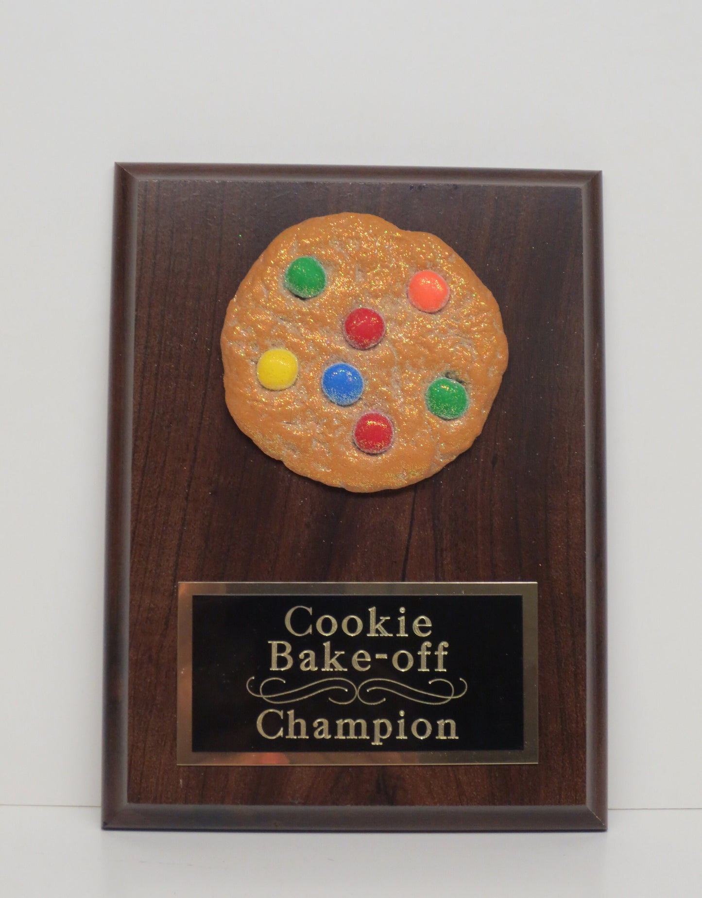 Cookie Bake Off Trophy 5 x 7 Plaque Best Original Cookie Award M & M Christmas Cookie Gingerbread Decorating Best Dessert Cookie Decorating