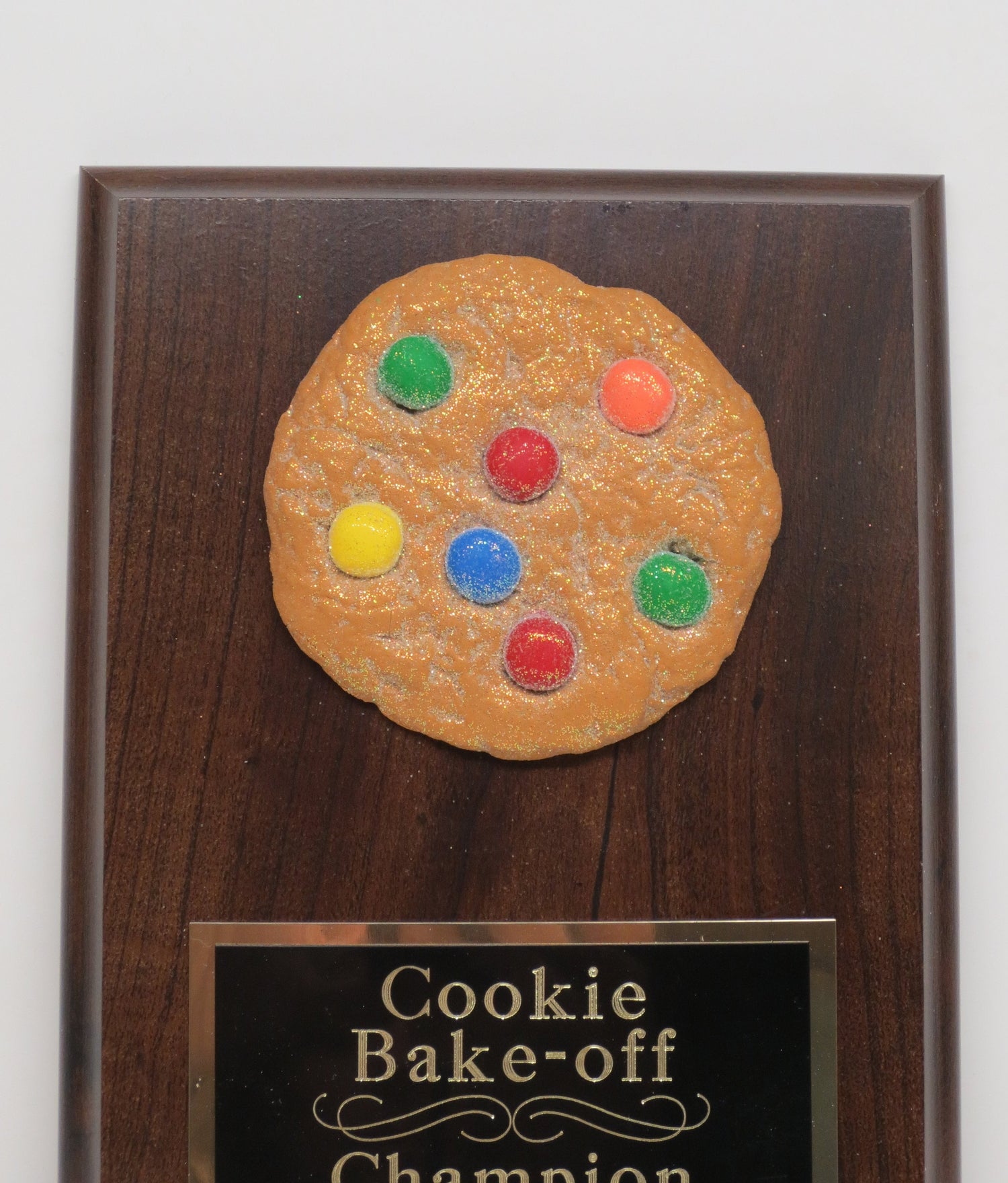 Cookie Bake Off Trophy 5 x 7 Plaque Best Original Cookie Award M & M Christmas Cookie Gingerbread Decorating Best Dessert Cookie Decorating