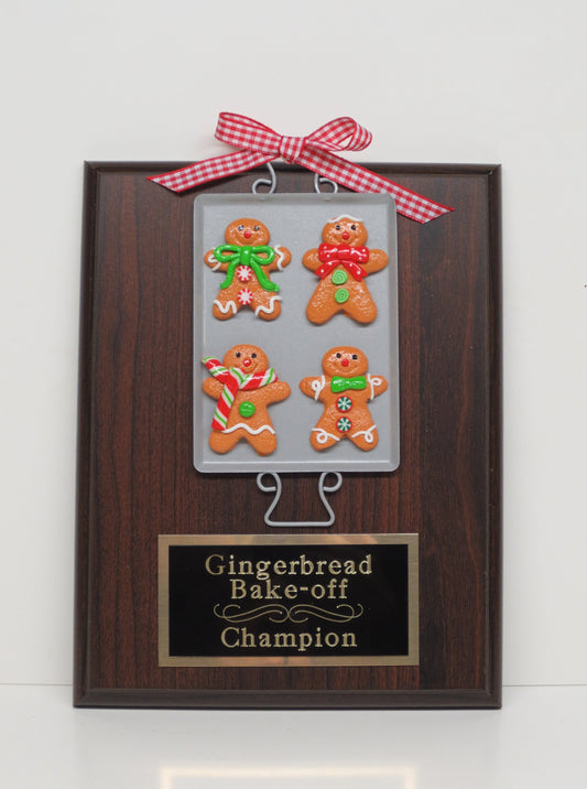 Gingerbread Cookie Bake Off Christmas Trophy Contest Decorating Winner Cookie Baking Sheet Gingerbread House Christmas Decor Ugly Sweater