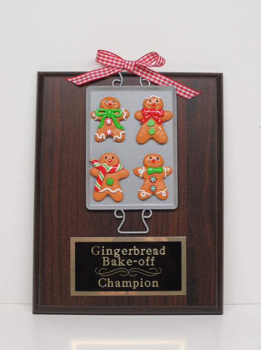 Gingerbread Cookie Bake Off Christmas Trophy Contest Decorating Winner Cookie Baking Sheet Gingerbread House Christmas Decor Ugly Sweater