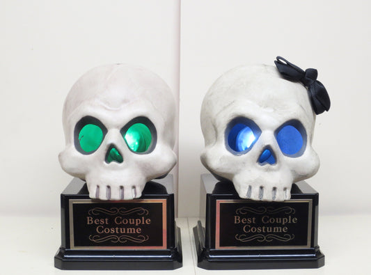 Halloween Trophy Skeleton Couple Costume Contest Best Costume Dia De Los Muertos Skeleton Skull Vintage Halloween Decor