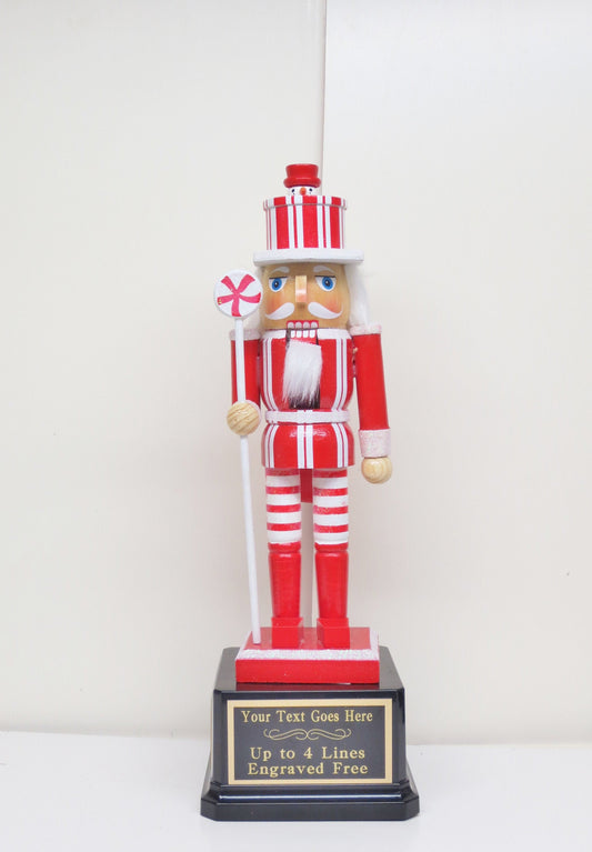 Ugliest Ugly Sweater Contest Christmas Trophy Door Decorating Winner 13" Red Nutcracker Gingerbread Cookie Bake Off Holiday Christmas Decor