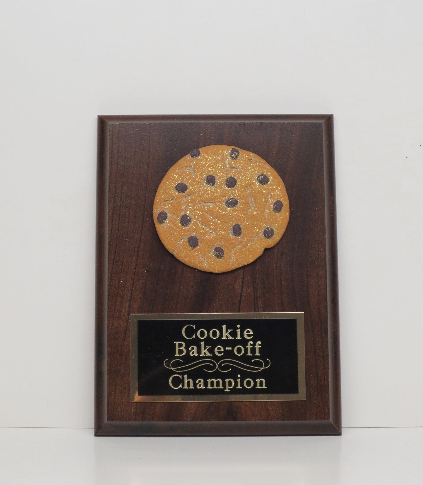 Cookie Bake Off Trophy 5 x 7 Plaque Chocolate Chip Cookie Best Dessert Contest Best Decorated Cookie Winner Cookie Award Christmas Decor