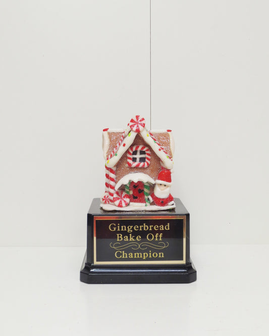 Gingerbread House Cookie Bake Off Trophy Ugly Sweater Trophy Contest Award Winner Christmas Holiday Party Cookie Santa Christmas Decor