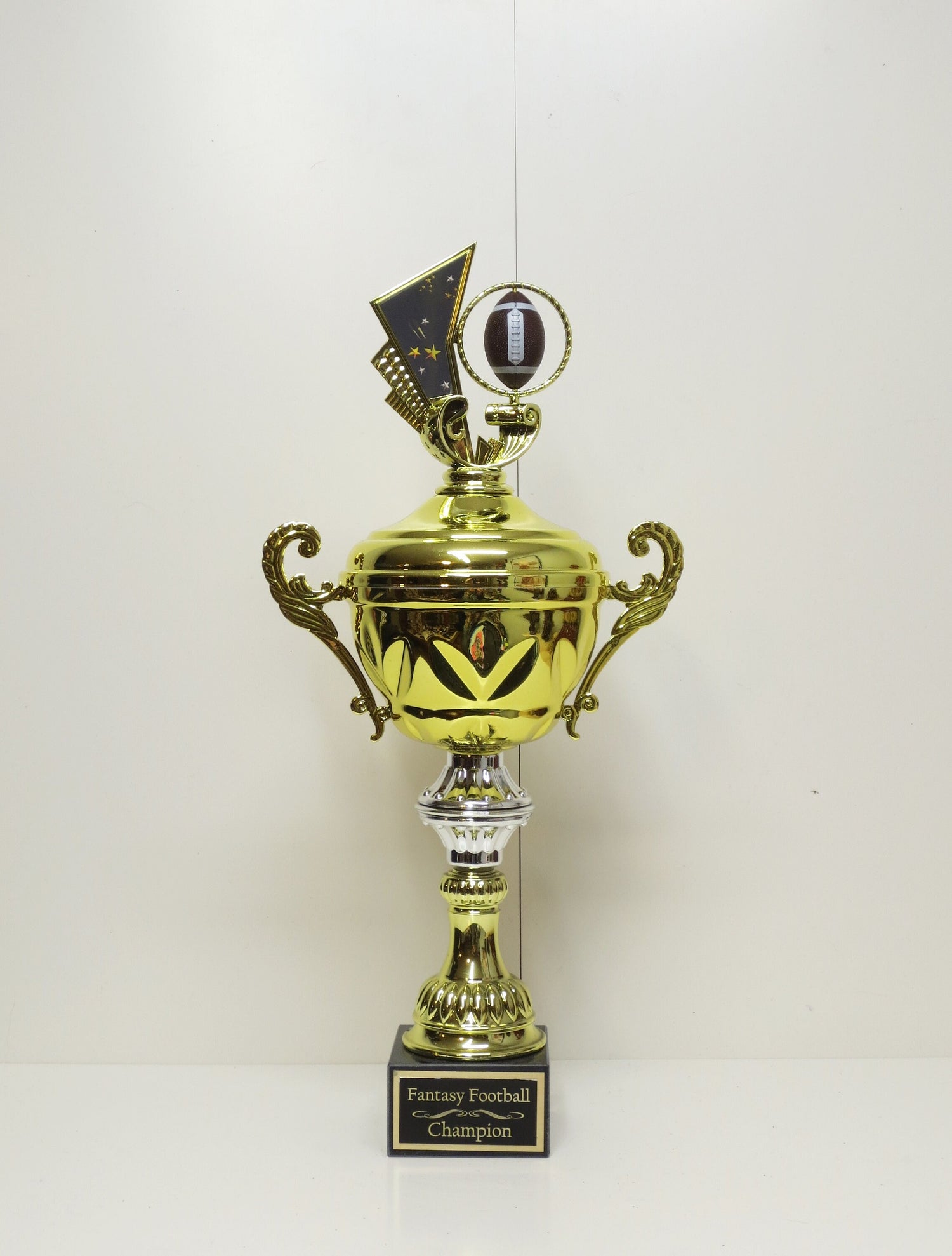 FFL Trophy Fantasy Football League Trophy 16" Metal Champion Championship Cup Champ Trophy Crown Football League Sports Award Winner