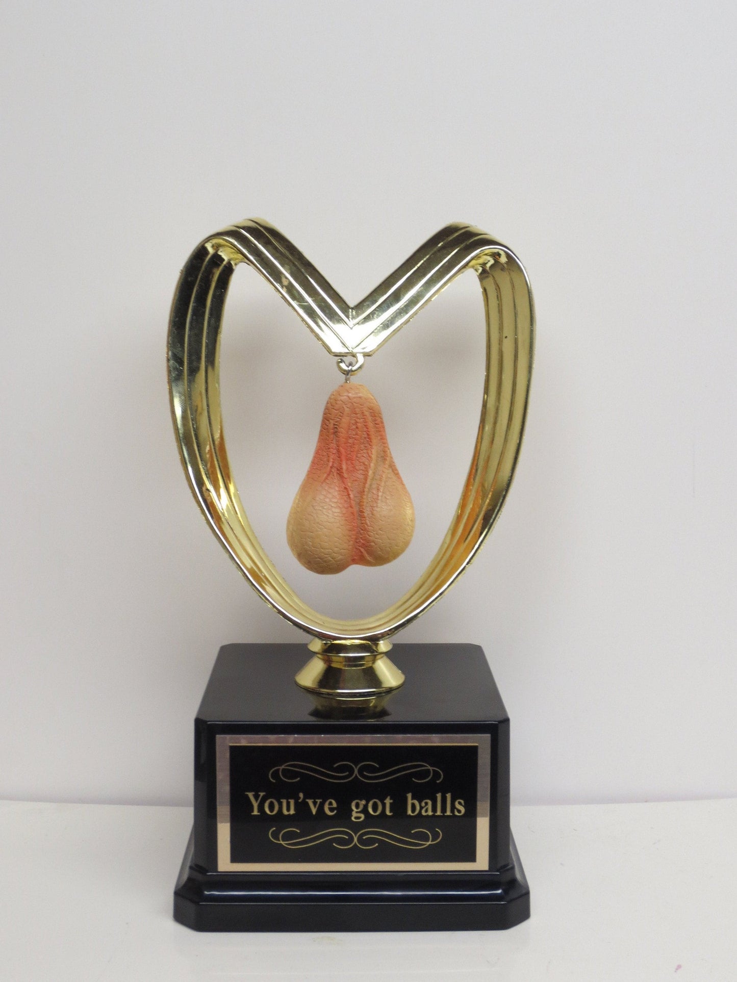 Testicle Trophy FFL Trophy Fantasy Football Sacko Award Awww Nuts! Last Place Loser Sacko You've Got Balls Funny Trophy Adult Humor Gag Gift