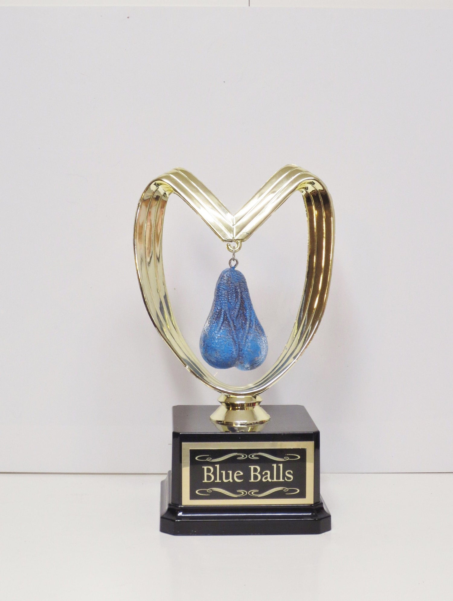 Blue Balls Funny Trophy FFL Trophy You Suck Balls Last Place Loser Grow A Pair Adult Humor Gag Gift Testicle Fantasy Football Sacko
