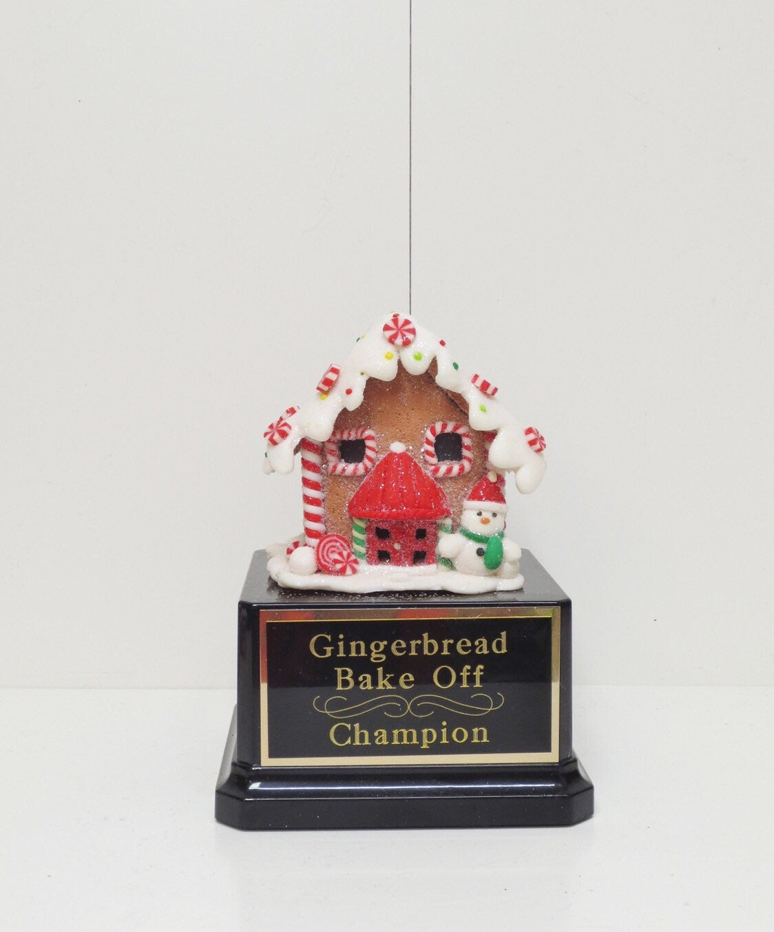 Gingerbread House Cookie Bake Off Trophy Ugly Sweater Trophy Contest Award Winner Christmas Cookie Decorating Holiday Party Christmas Decor