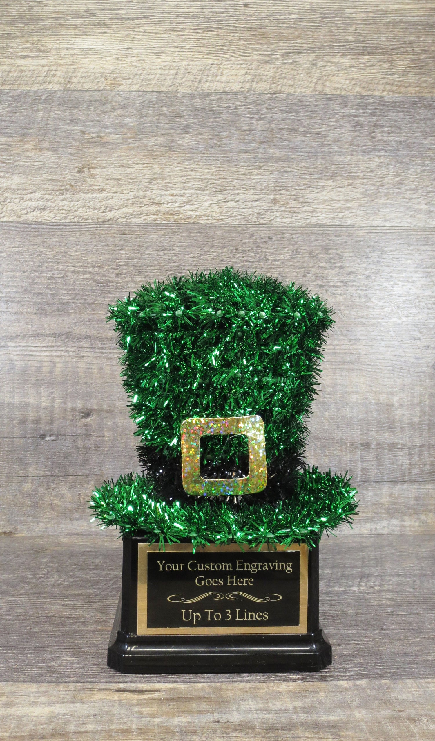 Best Irish Jig St Patrick's Day Shamrock Trophy Shenanigans Pub Crawl Champion Award Winner Leprechaun Green Hat Shamrock Centerpiece Decor