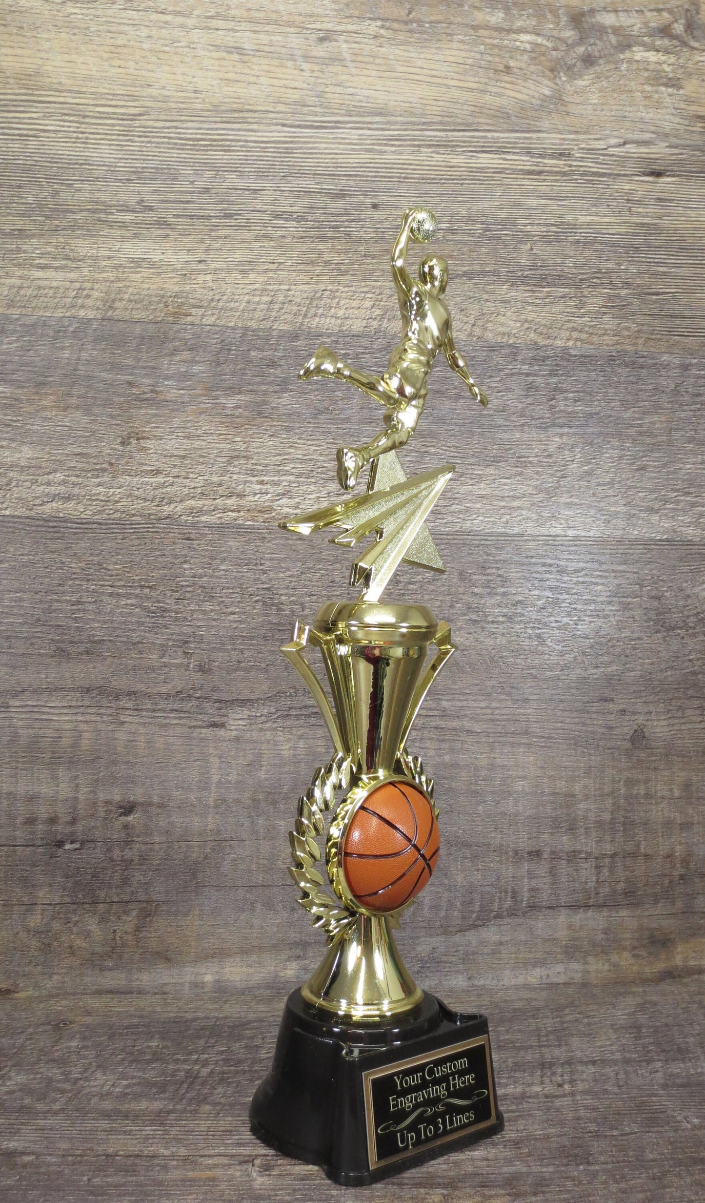 Madness Basketball Trophy Bracket Champion Award FBBL FBL Basketball 15" Trophy Fantasy Basketball League Champ Team Award