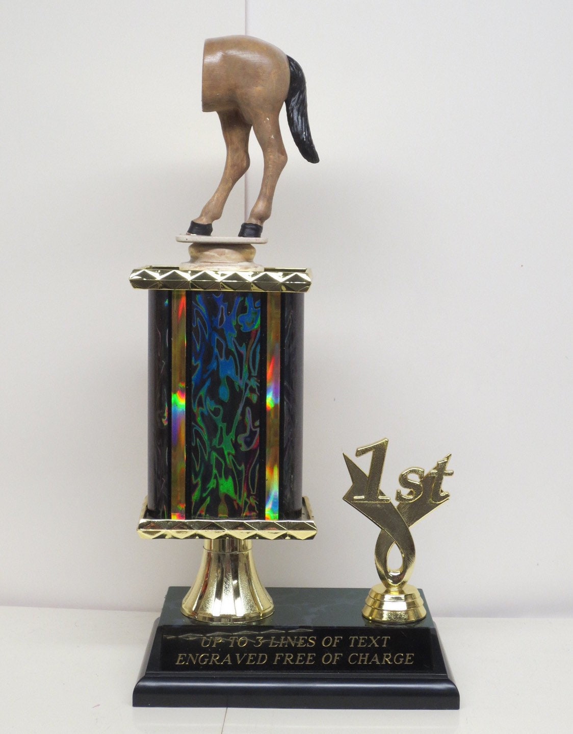 Horse's Rear / Biggest Ass Award Funny Trophy Fantasy Football League LOSER Trophy FFL Jack Ass Trophy Last Place Fantasy League Award