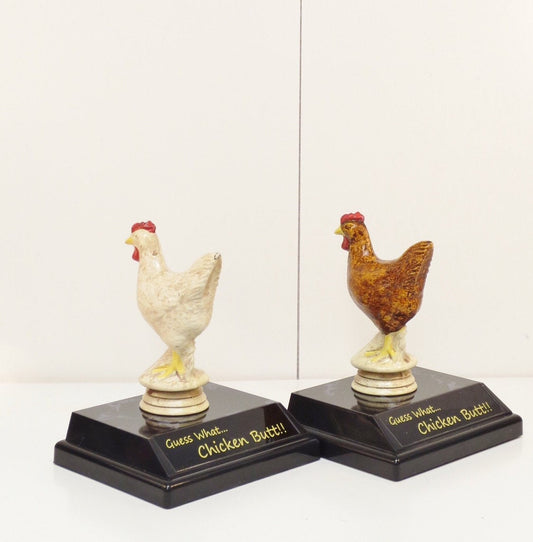Guess What Chicken Butt Funny Trophy Chicken Trophy Gag Gift Bow Chicka Bow Wow Chicks Dig Me Award Chick Magnet Trophy