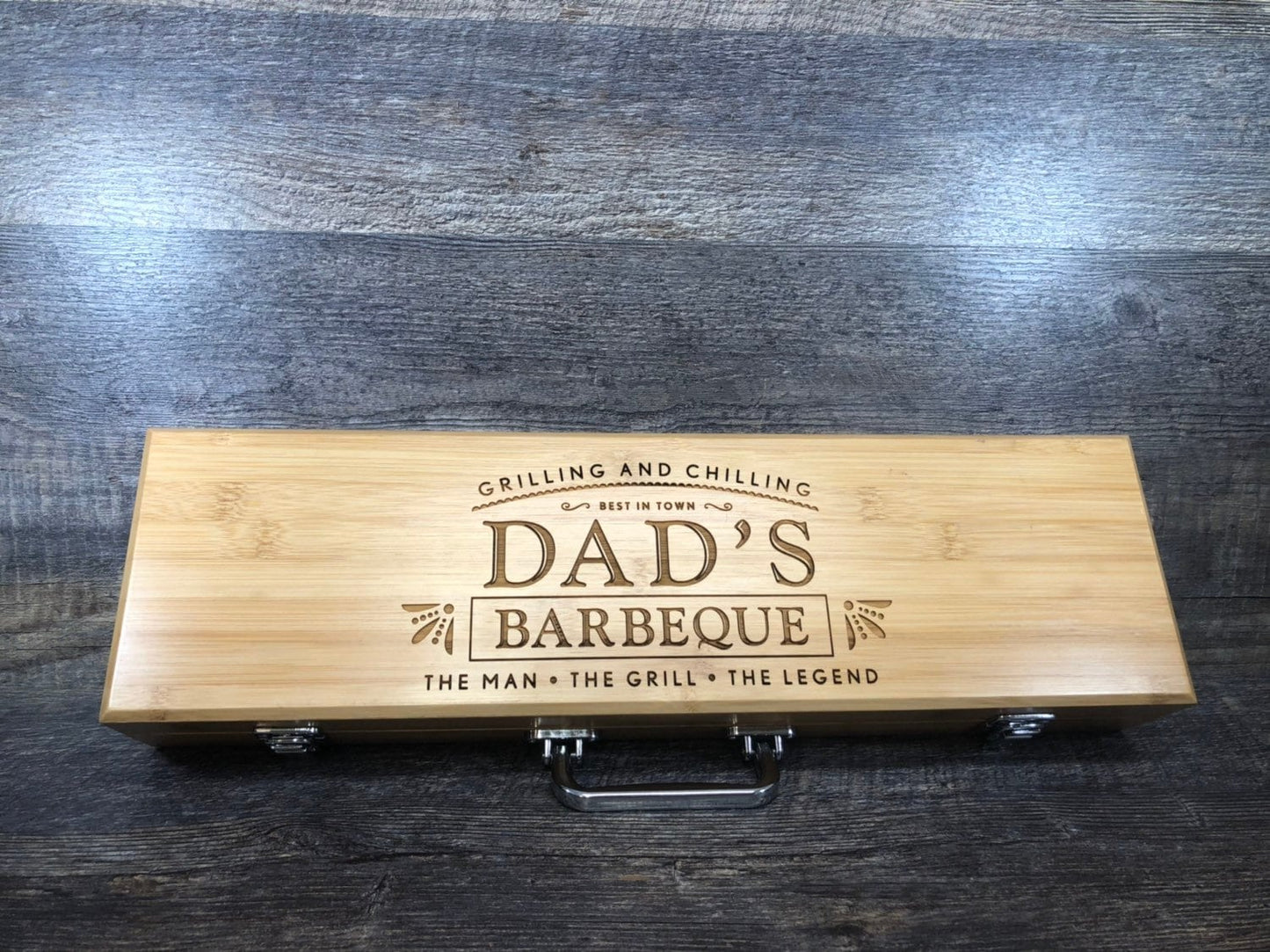 Personalized BBQ Set Grilling Tool Set Gift For Him Father's Day Gift Retirement Gift Engraved Dad Birthday Gift Grill Master Gift Set