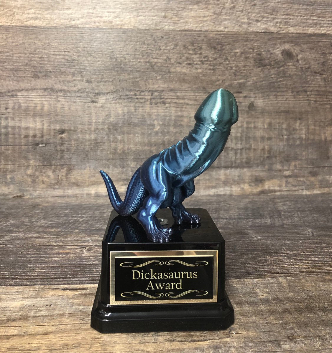 Funny Penis Trophy Award You're A Dick Mature Fantasy Football League LOSER Trophy Adult Humor Dickhead Penis Funny Dinosaur Award