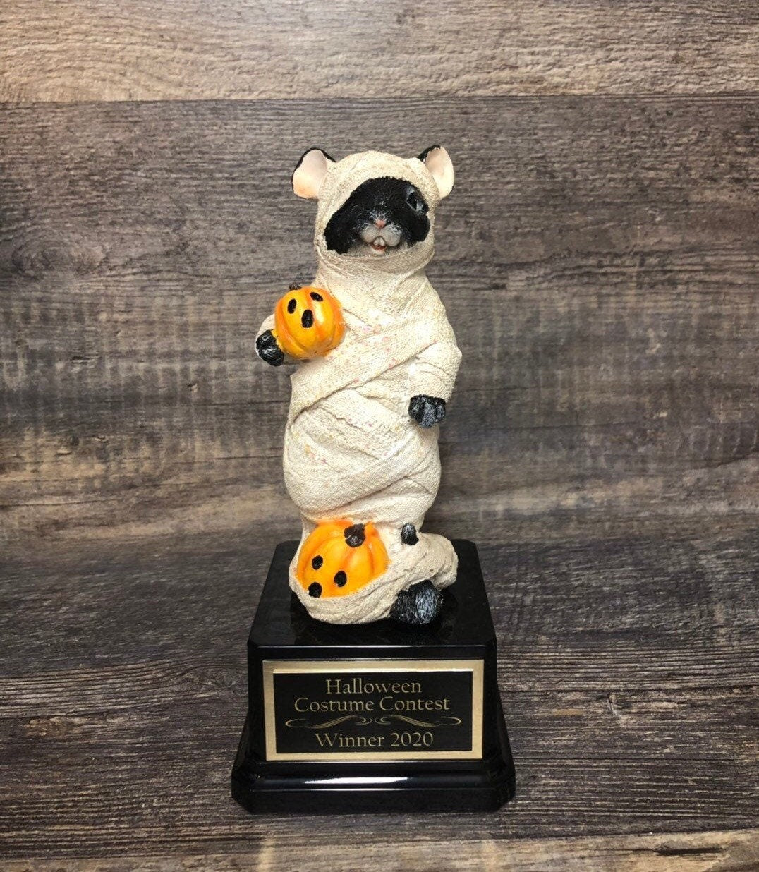 3 Halloween Trophies Costume Contest Best Pumpkin Carving Contest Scariest Costume Mice Trophy  Halloween Decor Trunk or Treat