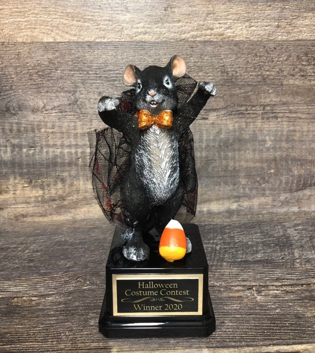 3 Halloween Trophies Costume Contest Best Pumpkin Carving Contest Scariest Costume Mice Trophy  Halloween Decor Trunk or Treat