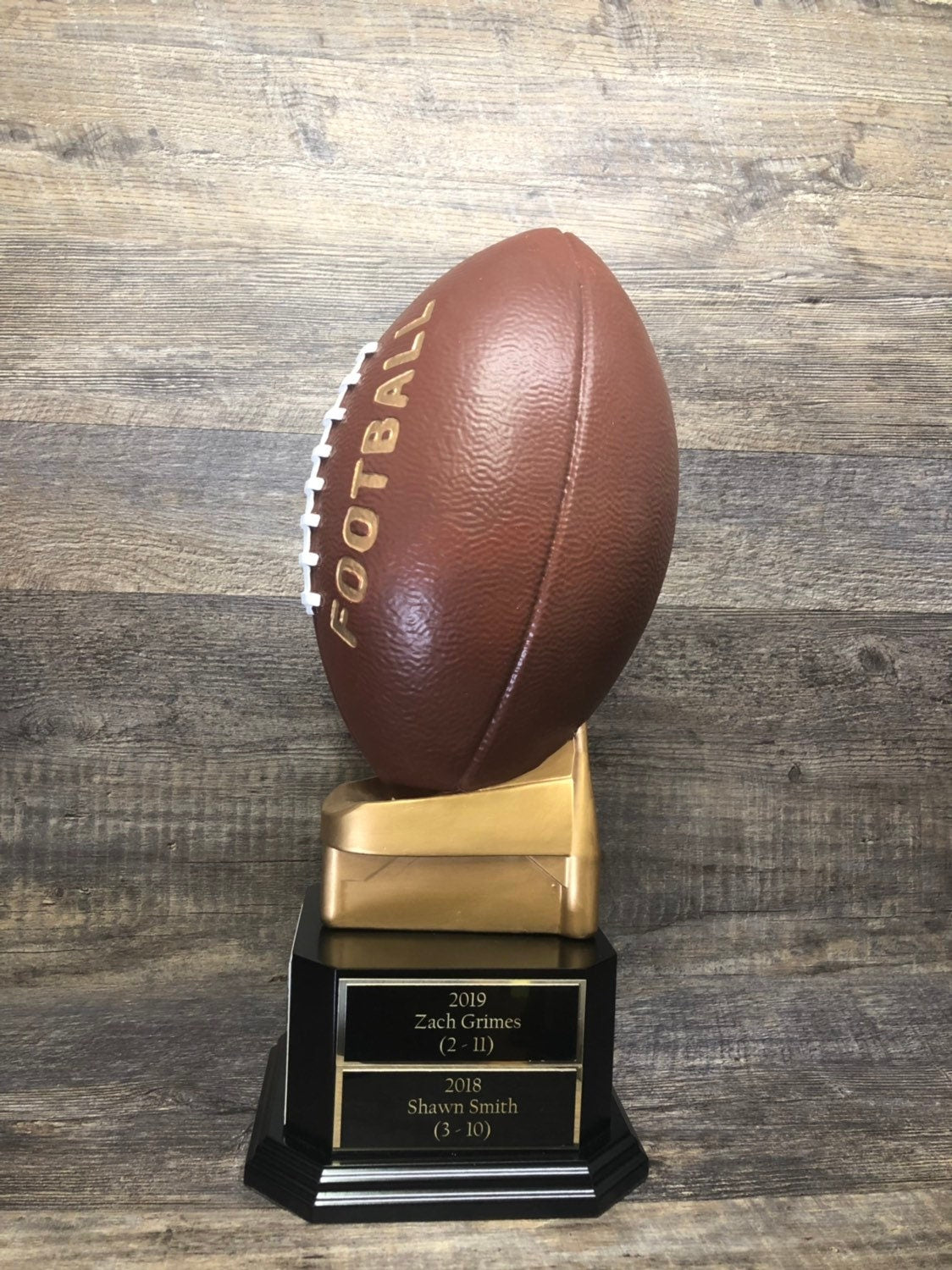 Fantasy Football FULL SIZE Color Trophy FFL Trophy 17 Football 6 or 1 –  Trophies With A Twist