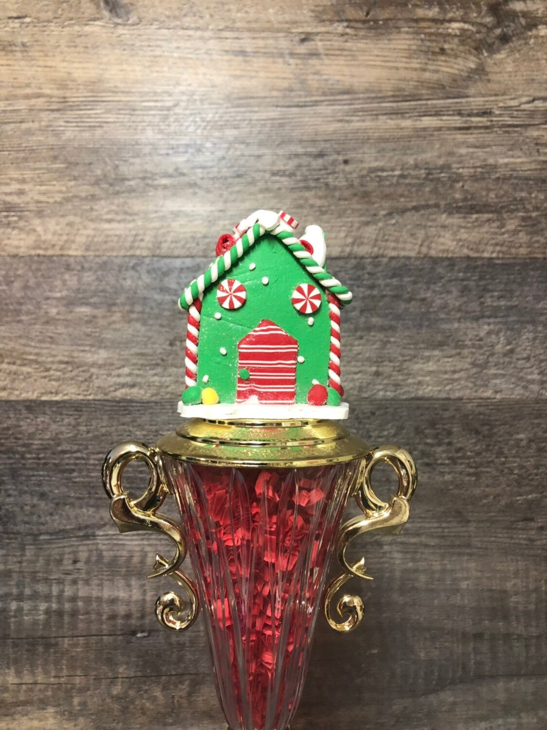 Gingerbread House Trophy Cookie Bake Off Trophy Ugliest Ugly Sweater Contest Family Christmas Trophy Ribbon Candy Christmas Holiday Decor