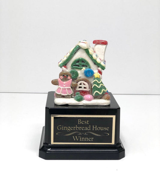 Gingerbread House Cookie Bake Off Competition Trophy Ugly Sweater Trophy Contest Award Winner Christmas Cookie Snowman Christmas Decor