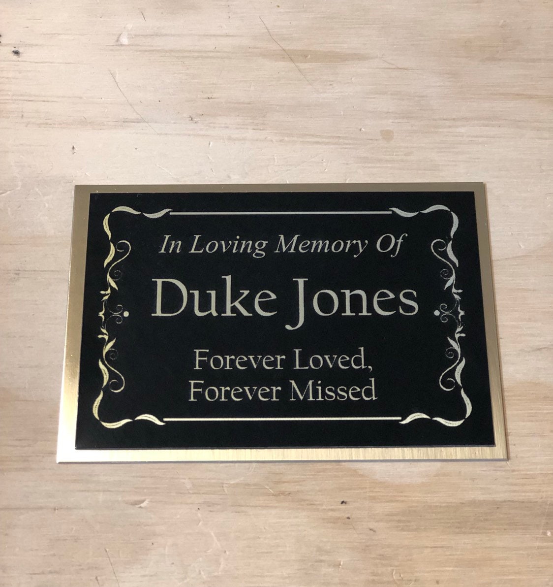 Cremation Urn Name Plate Custom Engraved Memorial Urn Tag Plaque Engraved Pet Urn Name Plate Dog Urn Cat Urn Name Tag In Loving Memory of