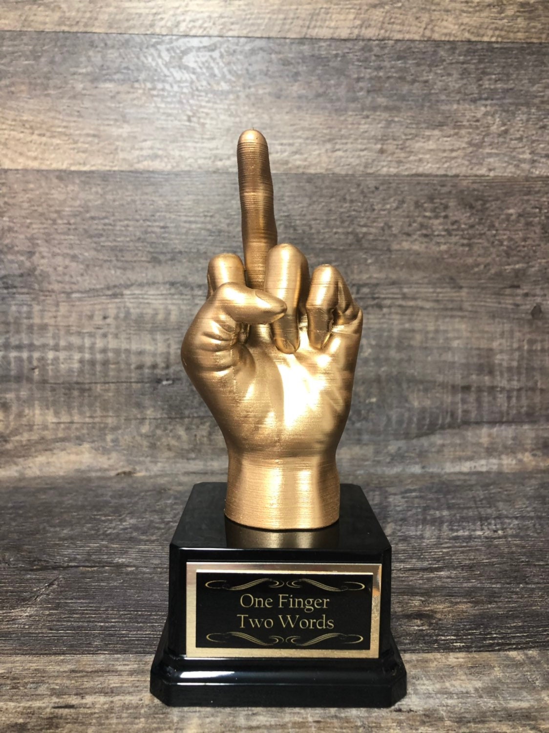 Basketball Trophy Funny Loser Trophy Middle Finger Gag Gift Adult Humor Funny Flipping The Bird F*ck You Trophy One Finger Two Words Award