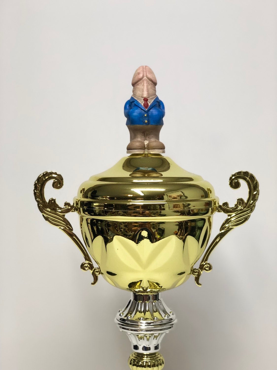 Fantasy Football Dickhead Trophy FFL Sacko Funny Trophy Award Winning Loving Cup Marble Base Gag Gift Adult Humor Penis Last Place