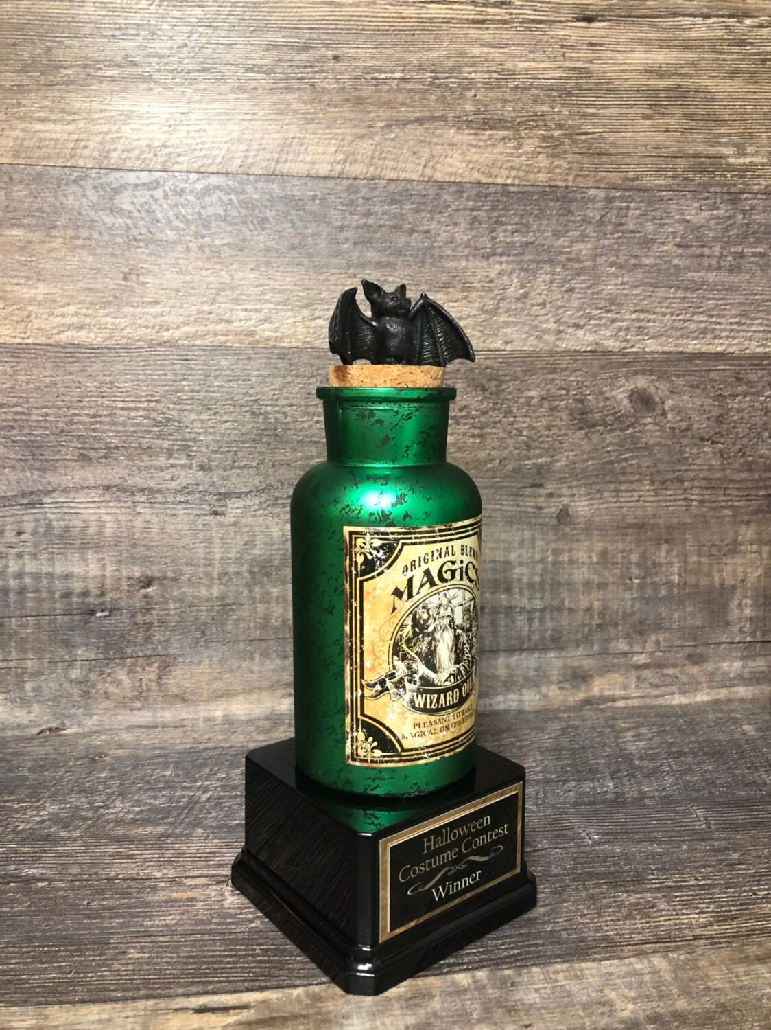 Halloween Trophies Potion Bottles Pumpkin Carving Contest Best Costume Contest Jack O Lantern Vintage Halloween Decor Halloween Trophy