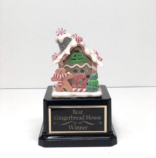 Gingerbread House Cookie Bake Off Competition Trophy Ugly Sweater Trophy Contest Award Winner Christmas Cookie Snowman Christmas Decor