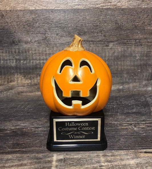 Halloween Trophy Pumpkin Carving Contest Jack O Lantern Trophy or Best Costume Contest Prize Pumpkin Halloween Decor Halloween Trophies