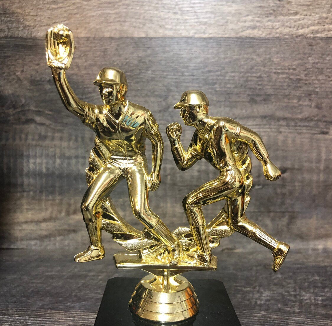 Baseball Trophy League Trophy T Ball Trophy with Spinning Baseball Sports Award Includes Free Engraving